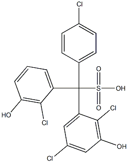  (4-Chlorophenyl)(2-chloro-3-hydroxyphenyl)(2,5-dichloro-3-hydroxyphenyl)methanesulfonic acid