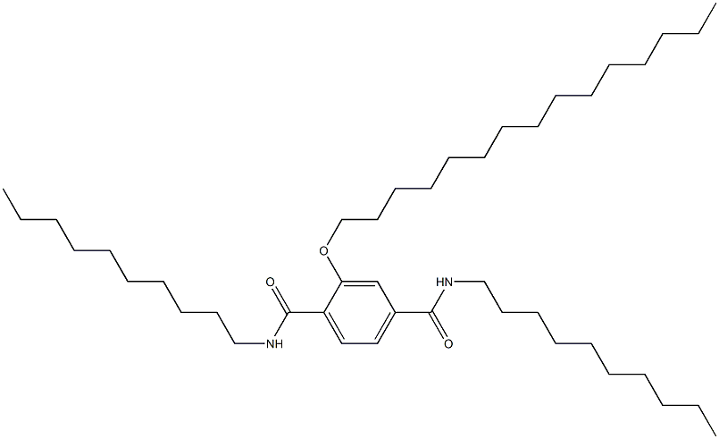 2-(Pentadecyloxy)-N,N'-didecylterephthalamide Struktur