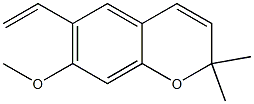 7-Methoxy-2,2-dimethyl-6-vinyl-2H-1-benzopyran Structure