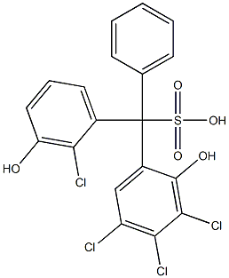  (2-Chloro-3-hydroxyphenyl)(3,4,5-trichloro-2-hydroxyphenyl)phenylmethanesulfonic acid