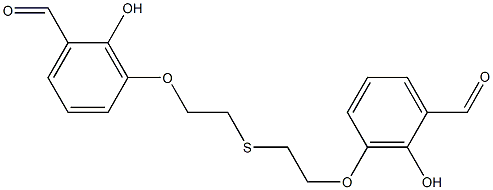 3,3'-[Thiobis(ethyleneoxy)]bis(2-hydroxybenzaldehyde) Structure