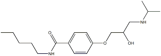 1-[4-[Pentylcarbamoyl]phenoxy]-3-[isopropylamino]-2-propanol