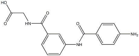 [N-[3-(4-Aminobenzoylamino)benzoyl]amino]acetic acid