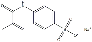 4-(Methacryloylamino)benzenesulfonic acid sodium salt,,结构式