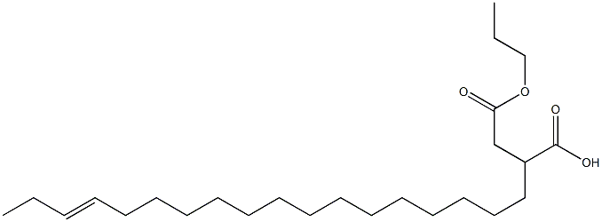 2-(15-Octadecenyl)succinic acid 1-hydrogen 4-propyl ester 结构式