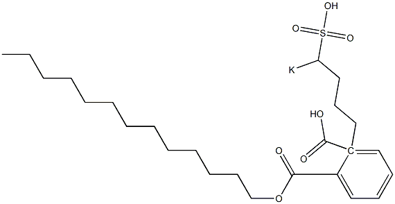 Phthalic acid 1-tridecyl 2-(4-potassiosulfobutyl) ester Structure
