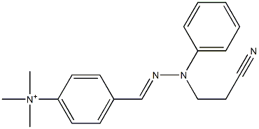 4-[[2-(2-Cyanoethyl)-2-phenylhydrazono]methyl]-N,N,N-trimethylbenzenaminium|