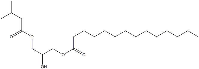(+)-L-Glycerol 1-isovalerate 3-myristate Struktur
