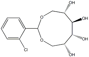 1-O,6-O-(2-Chlorobenzylidene)-D-glucitol Struktur