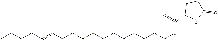 (S)-5-Oxopyrrolidine-2-carboxylic acid 12-heptadecenyl ester Structure