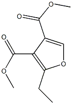 2-Ethylfuran-3,4-dicarboxylic acid dimethyl ester Structure