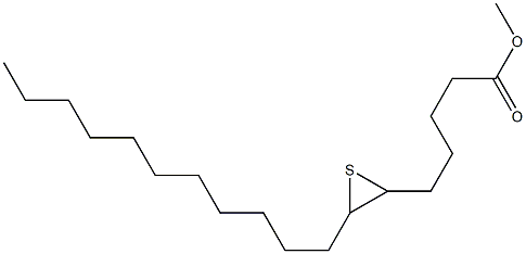 6,7-Epithiooctadecanoic acid methyl ester Structure