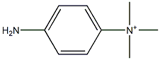 4-Amino-N,N,N-trimethylbenzenaminium,,结构式
