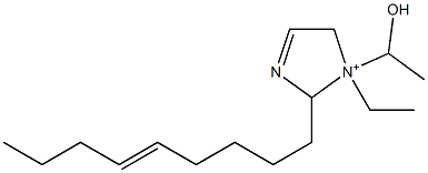 1-Ethyl-1-(1-hydroxyethyl)-2-(5-nonenyl)-3-imidazoline-1-ium Structure