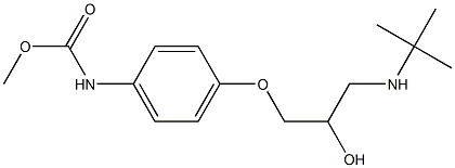 [4-[2-Hydroxy-3-(tert-butylamino)propoxy]phenyl]carbamic acid methyl ester,,结构式