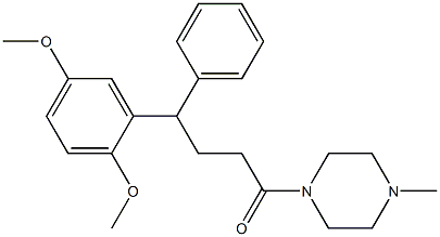 1-[4-(2,5-Dimethoxyphenyl)-4-phenylbutyryl]-4-methylpiperazine