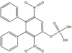 Phosphoric acid diphenyl(2,5-dinitrophenyl) ester Structure