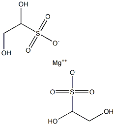 Bis(1,2-dihydroxyethanesulfonic acid)magnesium salt,,结构式