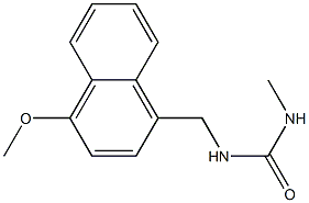1-[(4-Methoxy-1-naphtyl)methyl]-3-methylurea Structure