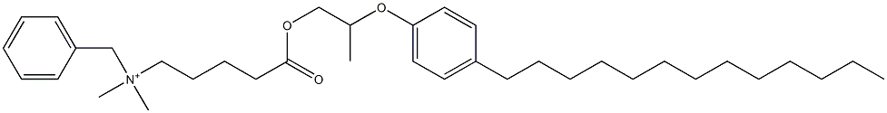 N,N-Dimethyl-N-benzyl-N-[4-[[2-(4-tridecylphenyloxy)propyl]oxycarbonyl]butyl]aminium|