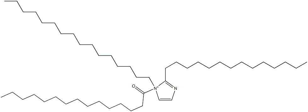 1-Hexadecyl-1-pentadecanoyl-2-tetradecyl-1H-imidazol-1-ium Structure