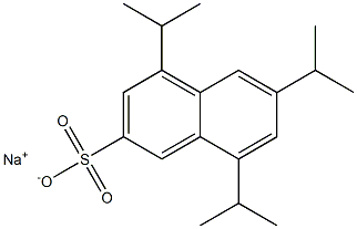 4,6,8-Triisopropyl-2-naphthalenesulfonic acid sodium salt Structure