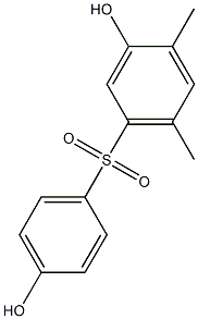 3,4'-Dihydroxy-4,6-dimethyl[sulfonylbisbenzene] 结构式