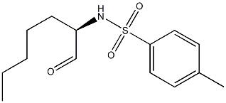 (2R)-2-[(p-Tolylsulfonyl)amino]heptanal Struktur
