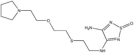 3-[[8-(Pyrrolidin-1-yl)-6-oxa-3-thiaoctan-1-yl]amino]-4-amino-1,2,5-thiadiazole 1-oxide