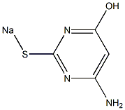 6-Amino-2-sodiothiopyrimidin-4-ol Struktur