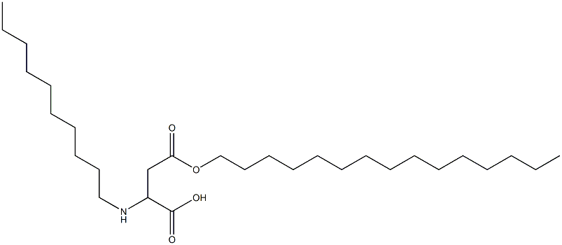 2-Decylamino-3-(pentadecyloxycarbonyl)propionic acid Struktur