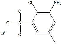3-Amino-2-chloro-5-methylbenzenesulfonic acid lithium salt,,结构式