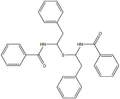 Bis(1-benzoylamino-2-phenylethyl) sulfide,,结构式