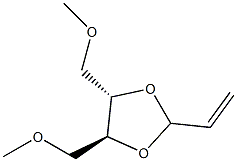 (4S,5S)-4,5-Bis(methoxymethyl)-2-vinyl-1,3-dioxolane Struktur