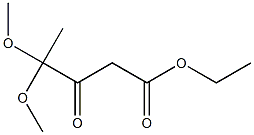 4,4-Dimethoxy-3-oxovaleric acid ethyl ester Struktur