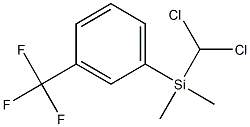 (ジクロロメチル)ジメチル(3-トリフルオロメチルフェニル)シラン 化学構造式