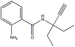 N-(1,1-Diethyl-2-propynyl)-2-aminobenzamide 结构式