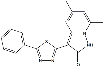 5,7-Dimethyl-3-(5-phenyl-1,3,4-thiadiazol-2-yl)pyrazolo[1,5-a]pyrimidin-2(1H)-one