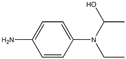 1-[N-(4-アミノフェニル)-N-エチルアミノ]エタノール 化学構造式