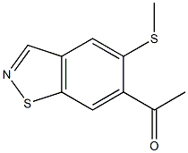 5-(Methylthio)-6-acetyl-1,2-benzisothiazole 结构式