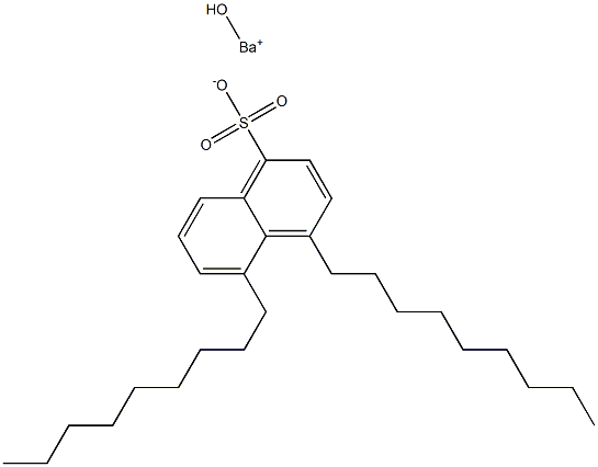 4,5-Dinonyl-1-naphthalenesulfonic acid hydroxybarium salt Structure