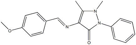 1,5-Dimethyl-4-(4-methoxybenzylideneamino)-2-phenyl-1H-pyrazole-3(2H)-one