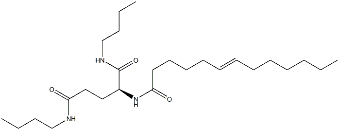 N2-(6-Tridecenoyl)-N1,N5-dibutylglutaminamide Structure