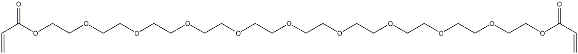 Bisacrylic acid 3,6,9,12,15,18,21,24,27-nonaoxanonacosane-1,29-diyl ester Structure