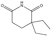 3,3-Diethyl-2,6-piperidinedione Structure