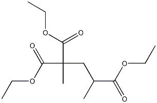 2,2,4-Pentanetricarboxylic acid triethyl ester Structure