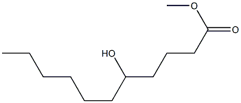 5-ヒドロキシウンデカン酸メチル 化学構造式