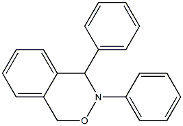 3,4-Dihydro-3,4-diphenyl-1H-2,3-benzoxazine,,结构式