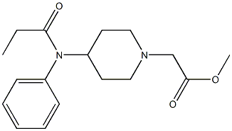 4-(N-Phenyl-N-propanoylamino)piperidine-1-acetic acid methyl ester