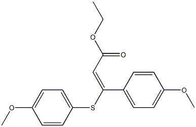  (E)-3-(4-Methoxyphenylthio)-3-(4-methoxyphenyl)propenoic acid ethyl ester
